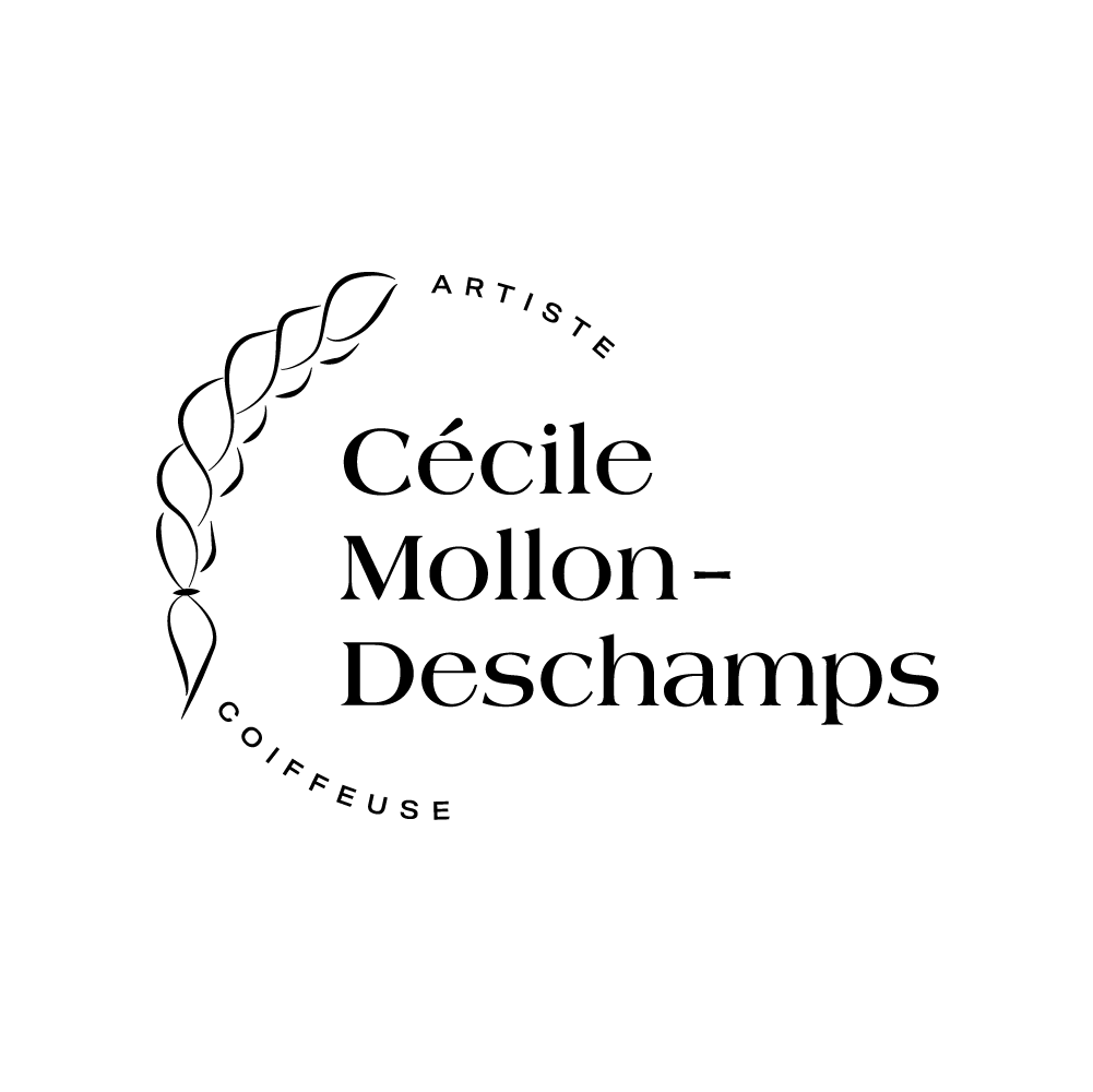 Cercle de cheveux tressé.Logo coiffeur Paris 5 et 6 arrondissement